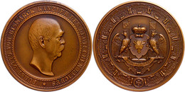 Bronzemedaille (Dm. 50 Mm, 52,4 G), 1890, Von W. Mayer, Fürst Otto Von Bismarck Auf Seinen Rücktritt Als Reichskanzler,  - Other & Unclassified