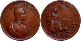 Brandenburg, Bronzemedaille (Dm. 48,5 Mm, 44 G), 1892, Von Begas, Auf 375 Jahre Reformation Und Die Einweihung Der Schlo - Autres & Non Classés