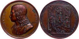 Bronzemedaille (Dm.60 Mm, 106 G), 1827, Von Gerbara,  Auf Raphael Sanctius, Av: Brustbild Nach Links, Rev: Biblische Dar - Altri & Non Classificati