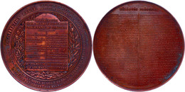 Belgien, Bronzemedaille (Dm. 68,5 Mm, 127,8 G), 1846, Unsigniert, Auf Den Kongress In Brüssel 14. Juni 1846, Av: Auflist - Autres & Non Classés