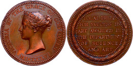 Großbritannien, Bronzemedaille (Dm. 55 Mm, 74 G), 1856, Von William Wyon, Preismedaille Der Gesellschaft Für Wissenschaf - Other & Unclassified