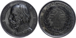 Frankreich, Zinnmedaille Geschwärzt (Dm.50 Mm, 53,5 G), 1859, Von Franky Magniadas, Auf Den Unabhängigkeitskampf Der Ita - Andere & Zonder Classificatie