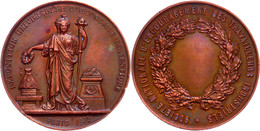 Frankreich, Kupfermedaille (Dm. 47 Mm, 48 G), 1872, Von Blondelet, Auf Die Universalausstellung In Paris, Av: Weibliche  - Sonstige & Ohne Zuordnung