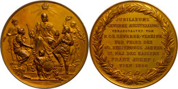 Österreich, Bronzemedaille (Dm.64 Mm, 81,1 G), 1888, Von Stefan Schwartz, Auf Das 40jährige Regierungsjubiläum Des Kaise - Sonstige & Ohne Zuordnung