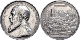 Baden, Friedrich I., Silbermedaille (Dm. Ca. 43mm, Ca. 35,10g), 1901, Von R. Mayer, Auf Das XXVIII. Verbandsschießen In  - Autres & Non Classés