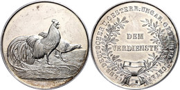 Silbermedaille (Dm. Ca. 40,20mm, Ca. 32,25g), O.J., Von C. Petersen, Club Deutscher Und Österreich-ungarischer Geflügelz - Other & Unclassified