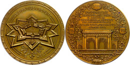 Bayern, Bronzemedaille (Dm. 50,5 Mm, 41 G), 1914, Unsigniert (von Reden), Auf Die Einnahme Der Festung Lille Durch Deuts - Autres & Non Classés