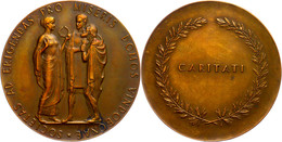 Österreich, Bronzemedaille (Dm.50 Mm, 46,4 G), O.J., Von A.Hartig, Av: Dreiergruppe Mit Umschrift, Rev: Lorbeerkranz Und - Other & Unclassified