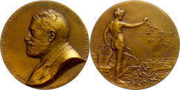 Österreich, Bronzemedaille (Dm.60,1 Mm, 83 G), 1903, Von C.S. Schwerdtner, Auf Den 70. Geburtstag Des österreichischen D - Andere & Zonder Classificatie