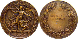 Frankreich, Bronzemedaille (Dm. 68,5 Mm, 133 G), O.J., Von H. Naude, Prämienmedaille, Av: Fama Mit Posaune Und Knabe Mit - Andere & Zonder Classificatie