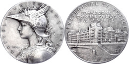 Frankreich, Silbermedaille (Dm. 36,8 Mm, 21 G), O.J., Von O. Roty , Prefecture De Police, Av: Marianne Mit Geflügeltem H - Autres & Non Classés