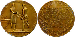 Österreich, Bronzemedaille (Dm.65 Mm, 110,6 G), 1916, Von Stefan Schwartz, 100 Jahre Österreichische Nationalbank, Av: K - Andere & Zonder Classificatie