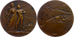 Frankreich, Bronzemedaille (Dm. 50 Mm, 64 G), O.J., Von Coudray, Preismedaille, Av: Marianne Mit Jüngling Nach Rechts, R - Andere & Zonder Classificatie