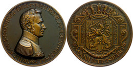 Niederlande, Bronzemedaille (Dm. 60 Mm, 73 G), O.J., Von J. J. V. Goor, Auf Willem I., Av: Brustbild In Uniform Nach Rec - Altri & Non Classificati