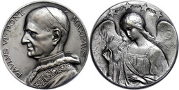 Vatikan, Medaille (Dm. 50 Mm, 74 G), O.J., Signiert C. Affer, Papst Paulus VI., Av: Brustbild Nach Links, Rev: Engel, Vz - Sonstige & Ohne Zuordnung