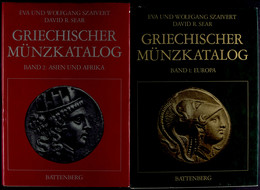 Szaivert, E. U. W. /Sear, D. Griechischer Münzkatalog Band I: Europa: Band II: Asien, Afrika. 397 Und 476 Seiten Mit Tex - Altri & Non Classificati