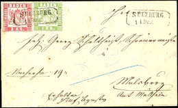 1 Und 3 Kr. Wappen Auf Portogerechtem Nachnahmebrief Von Ra2 "SULZBURG 14. Dez." (1869) Nach Mahlsburg Mit Ankunftsstemp - Other & Unclassified