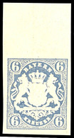 6 Kreuzer Mittelultramarin, Oberrandstück, Tadellos Postfrisch, Gepr. Brettl BPP, Mi. 100.-++, Katalog: 16 ** - Other & Unclassified