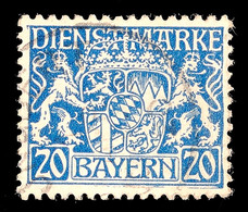 20 Pfg Dunkelpreußischblau, W-Papier, Tadellos Gestempelt, Gepr. Dr. Helbig BPP/Infla, Mi. 180,-, Katalog: 28w O - Autres & Non Classés