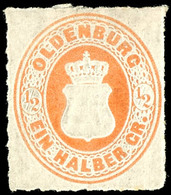 1/2 Gr. Orange, Ungebraucht Mit Originalgummierung, Pracht, Katalog: 16B * - Other & Unclassified