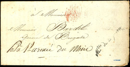 1809, Französische Armeepost, "No. I DEB/ARMEE DU RHIN", Schwarzer L2 Klar Rückseitig Auf Falt-Vordruckbrief "Directeur  - Autres & Non Classés