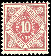 10 Pfg Mittellilarot, Farbfrisches Kabinettstück, Tadellos Postfrisch, Gepr. Winkler BPP (doppelt Signiert), Katalog: 10 - Sonstige & Ohne Zuordnung