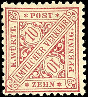 10 Pfg Mittellilarot, Farbfrisches Kabinettstück, Tadellos Postfrisch, Gepr. Winkler BPP, Katalog: 203a ** - Sonstige & Ohne Zuordnung