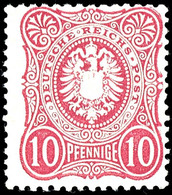 10 Pfge. Lilarot, Postfrisch, Sign. Ressel, Fotoattest Bühler, Mi. 400,-, Katalog: 33a ** - Sonstige & Ohne Zuordnung