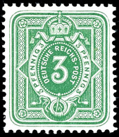 3 Pfg. Gelblichgrün, Frühauflage, Postfrisch, Gepr. Jäschke-L BPP, Mi. 300,-, Katalog: 39Ib ** - Sonstige & Ohne Zuordnung