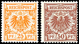 3 Bis 50 Pfg. Krone/Adler, 6 Werte Kpl. Postfrisch, Alle Marken Gepr. BPP, Mi. 420,-, Katalog: 45/50 ** - Sonstige & Ohne Zuordnung