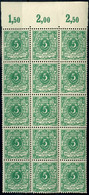 5 Pfg Krone/Adler, Senkrechter 15er-Block Mit Oberrändern Und RWZ, Tadellos Postfrisch, Unsigniert, Mi. 300.-+, Katalog: - Sonstige & Ohne Zuordnung