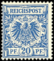 20 Pfg Krone/Adler Violettultramarin, Tadellos Postfrisch, Gepr. Zenker BPP, Katalog: 48d ** - Sonstige & Ohne Zuordnung