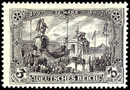 3 Mark Deutsches Reich Schwarzbraunviolett, Friedensdruck, Tadellos Postfrisch, Gepr. Jäschke BPP, Mi. 250.-, Katalog: 9 - Sonstige & Ohne Zuordnung