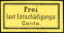 Gebührenzettel Für Dienstbriefe Der Eisenbahn, Allgemeine Ausgabe, Allseits Vollrandig Mit Originalgummierung!, Tadellos - Sonstige & Ohne Zuordnung