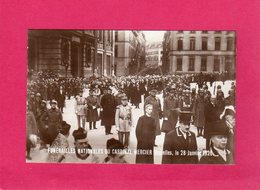 Belgique, Funérailles Nationales Du Cardinal Mercier, Bruxelles, Le  28 Janvier 1926  , Photo, (04) - Beroemde Personen