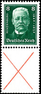 8+X, Hindenburgspende 1927,  Senkrechter Zusammendruck Postfrisch, Mi. 180,-, Katalog: S37 ** - Altri & Non Classificati