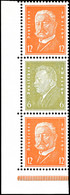 12+6+12 Pfg.,  Reichspräsidenten 1932, Senkrechter Zusammendruck, Linke Untere Bogenecke Postfrisch, Mi. 150,-, Katalog: - Sonstige & Ohne Zuordnung