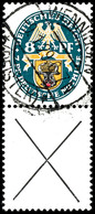 1928, Nothilfe 8+X, Senkr. Zusammendruck, Gestempelt, Tadellos, Fotoattest Schlegel D. BPP, Mi. 450.-, Katalog: S54 O - Sonstige & Ohne Zuordnung