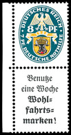 8+A2., Nothilfe 1928, Senkrechter Zusammendruck Postfrisch, Mi. 400,-, Katalog: S62 ** - Autres & Non Classés