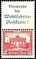 A1+15 Pfg., Nothilfe 1930, Senkrechter Zusammendruck Postfrisch, Mi. 150,-, Katalog: S84 ** - Sonstige & Ohne Zuordnung