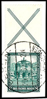 Nothilfe 1931, X + 8 Pfg, Senkrechter Zusammendruck, Tadellos Gestempelt "BERLIN" Auf Briefstück, Mi. 380.-, Katalog: S9 - Autres & Non Classés