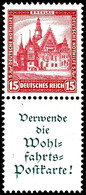 Nothilfe 1931, 15 Pfg + Verwende Die Wohlfahrtspostkarte, Senkrechter Zusammendruck, Tadellos Postfrisch, Mi. 320.-, Kat - Sonstige & Ohne Zuordnung