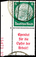 Hindenburg 1934, 20 Zusammendrucke Komplett Gestempelt, Dabei S125 Mit HAN, Mi. 690,-+260,- Für HAN, Katalog: KZ20/W62 O - Sonstige & Ohne Zuordnung