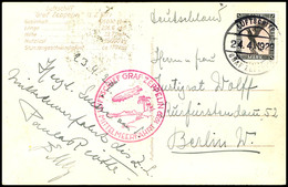 1929, Mittelmeerfahrt, Bordpost Vom 24.4. Bis Sevilla, Fotokarte Mit 1 M. Adler Und Grußtext Eines Passagiers Nach Berli - Other & Unclassified