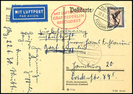 1930, Deutschlandfahrt, Auflieferung Hamburg Bis Berlin, Karte Mit 1 M. Adler Und Aufgabestempel "HAMBURG-FUHLSBÜTTEL FL - Autres & Non Classés