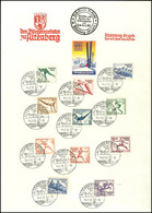 1937, "Deutsche Ski-Meisterschaft Altenberg - Der Bürgermeister", DIN A 4 Gedenkblatt Mit MiNr. 600/02 Und 609/16 Und Pa - Sonstige & Ohne Zuordnung