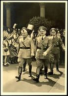 1940, Die Historische Begegnung Am 18. Juni 1940 In München/Ankunft, S/w Fotokarte Nr. M. 4, Frankiert Mit 15 + 10 Pfg K - Sonstige & Ohne Zuordnung