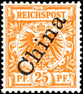 3 Bis 25 Pfennig Postfrisch, Kabinett, Dazu 3 Pfennig In Farben A Und B Mit Plattenfehler I, Pracht, Michel 320,-, Katal - Deutsche Post In China