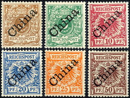 3 - 50 Pfennig, Ungebraucht, Pracht, Michel 320,-, Katalog: 1/6I * - Deutsche Post In China