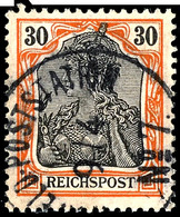 30 Pfennig Reichspost Petschili Gestempelt Feldpoststation 7, Kabinett, Michel 320,-  Gepr. G. Bühler, Katalog: PVe O - China (offices)